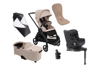 ONLY FOR SPAIN - Pack Bugaboo DRAGONFLY complète nouveau-né été noir-desert taupe