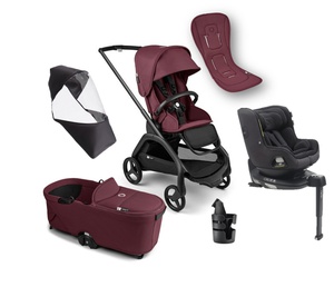 ONLY FOR SPAIN - Pack Bugaboo DRAGONFLY complète nouveau-né été noir-rouge cerise