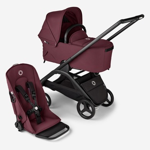ONLY FOR SPAIN - Pack Bugaboo DRAGONFLY complète nouveau-né été noir-rouge cerise