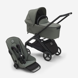 ONLY FOR SPAIN - Pack Bugaboo DRAGONFLY complète nouveau-né été noir-vert forêt