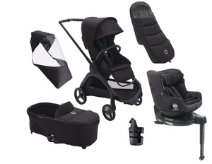 ONLY FOR SPAIN - Pack Bugaboo DRAGONFLY complète nouveau-né hiver noir-midnight noir 