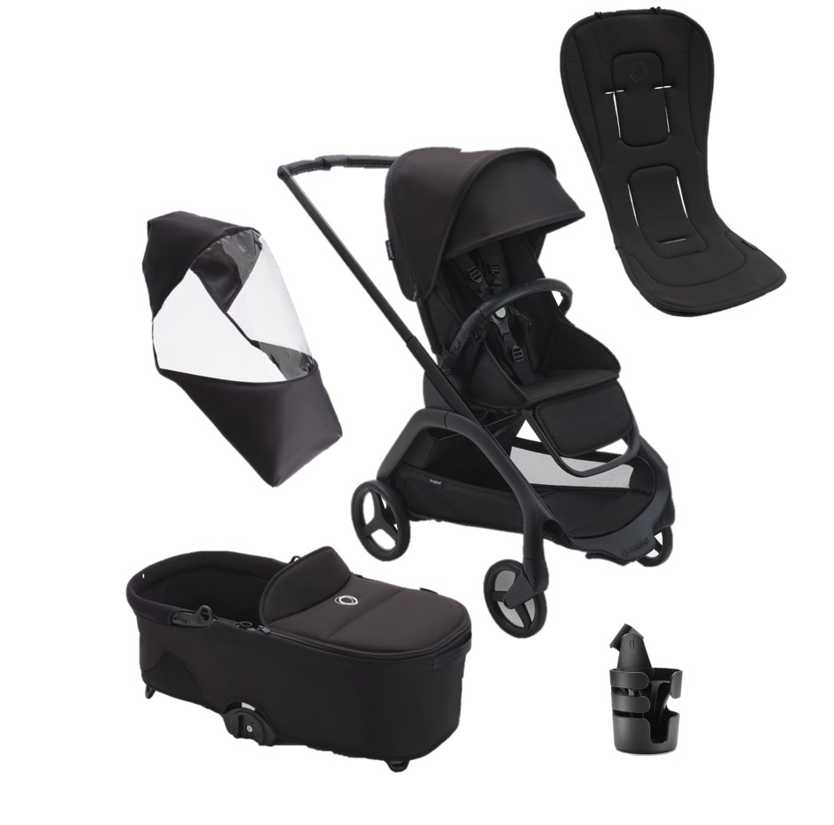 ONLY FOR SPAIN - Pack Bugaboo DRAGONFLY essentiel poussette été noir-midnight noir
