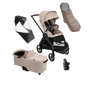 ONLY FOR SPAIN - Pack Bugaboo DRAGONFLY essentiel poussette hiver noir-desert taupe