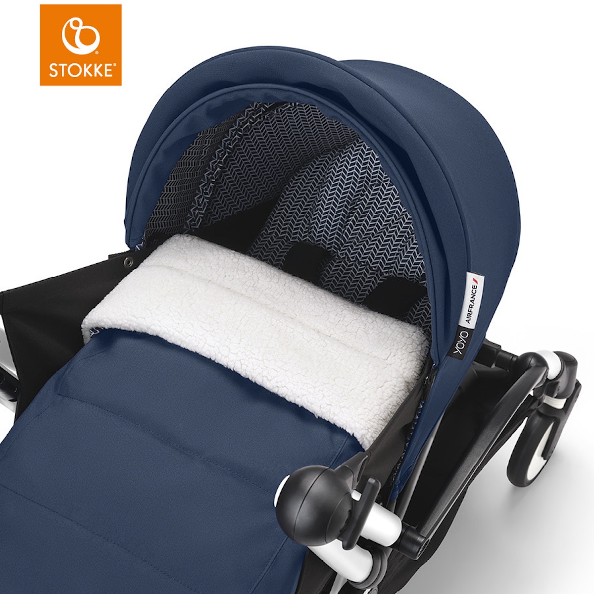 Pack nouveau-né 0+ YOYO3 Stokke bleu Air France
