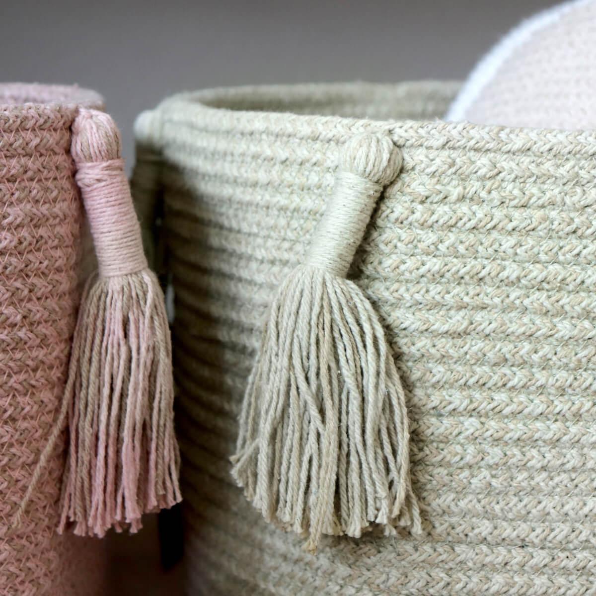 Panier 30x30cm WOODY Lorena Canals Olive