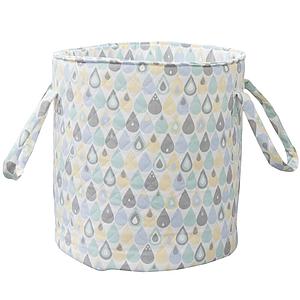 Panier à jouets GRANDES GOUTTES Abitare Kids bleu-vert 
