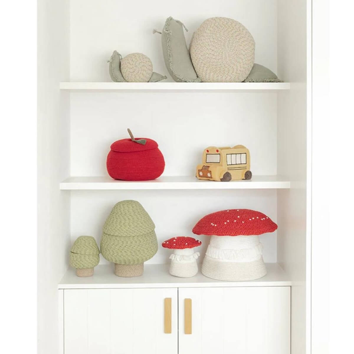 Panier de rangement 17x17cm Mini MUSHROOM Lorena Canals