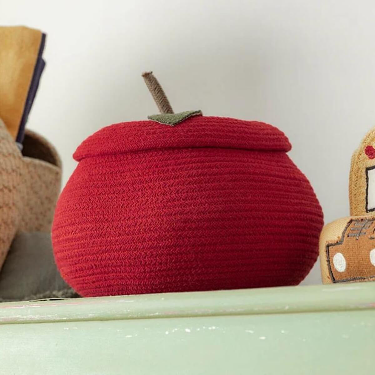 Panier de rangement 28x28cm Apple Lorena Canals