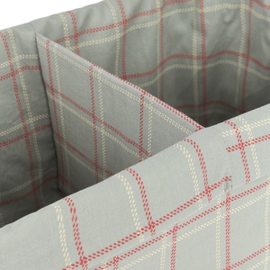 Panier de rangement 30x20cm STPRIES Nobodinoz blue red checks