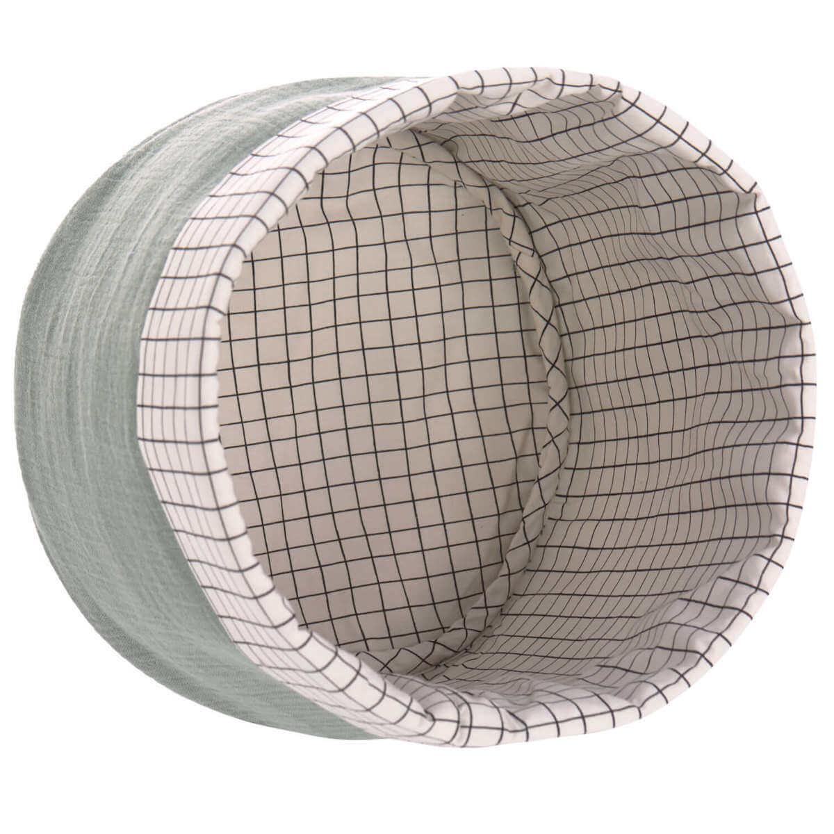 Panier de rangement 3pcs MUSLIN Laessig green