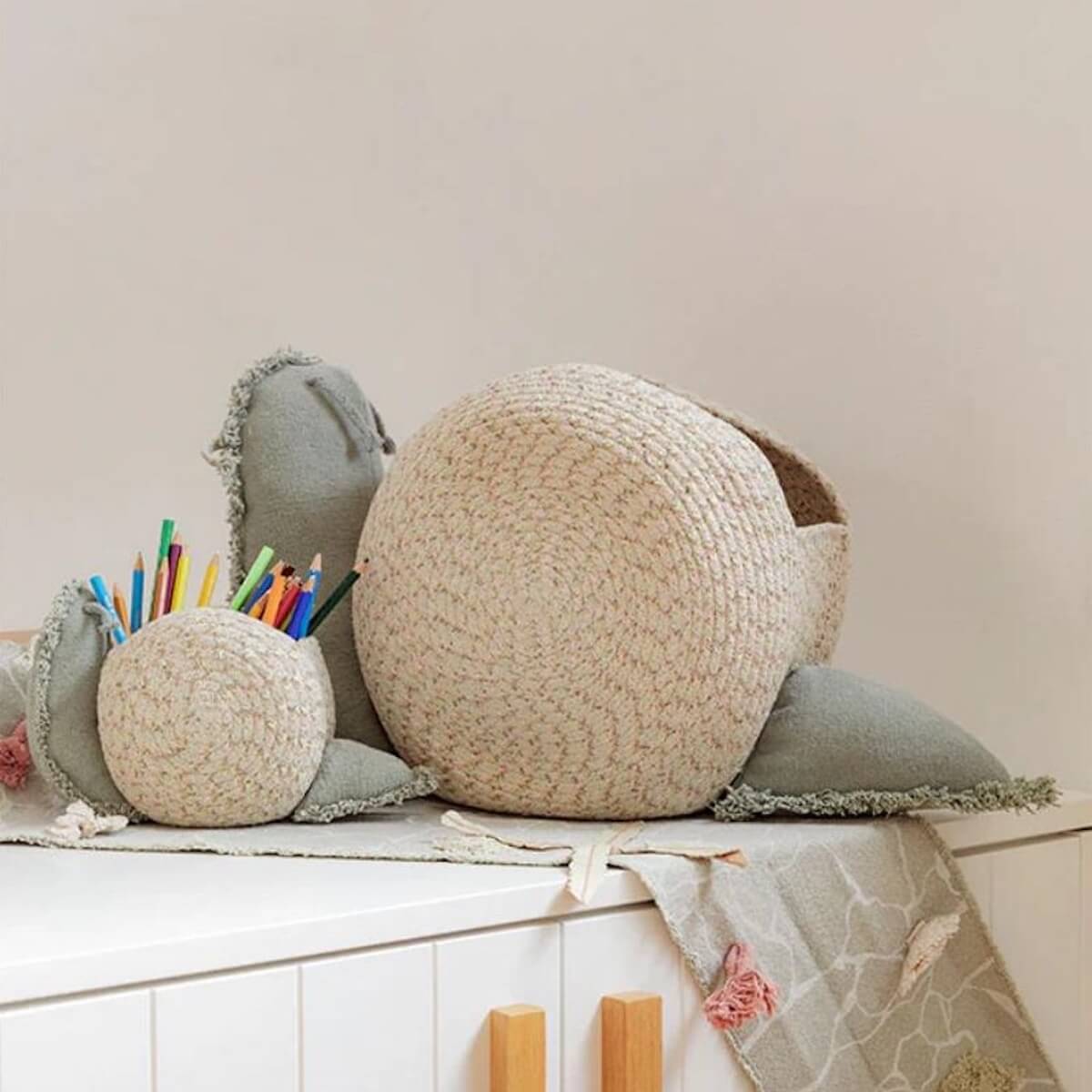 Panier de rangement 60x24cm Big Snail Lorena Canals