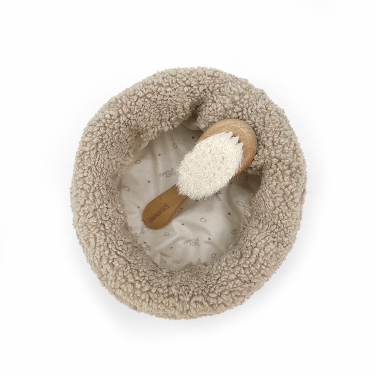 Panier de rangement PETIT Babyshower latte doodle