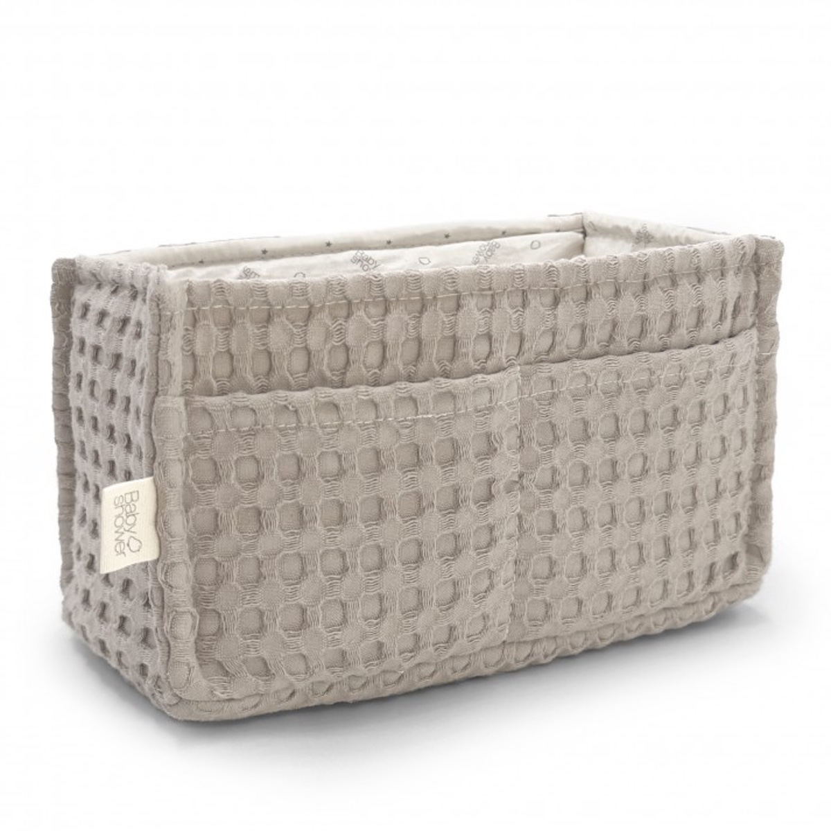 Panier de rangement pour couches babyshower gofre latte