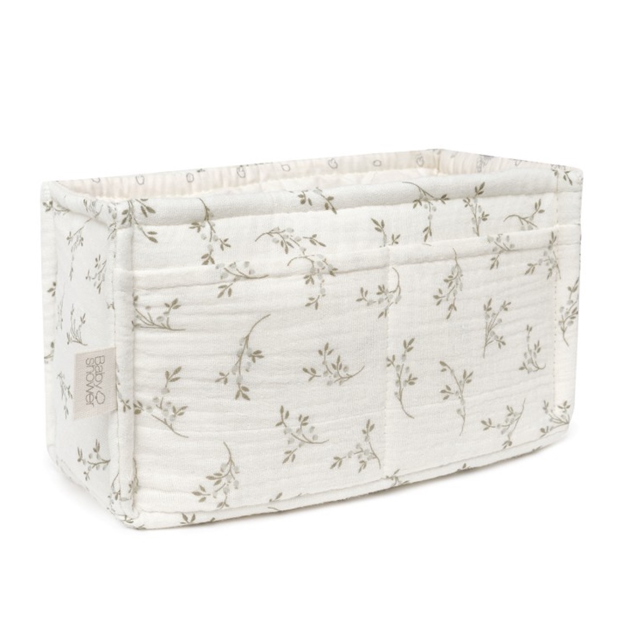 Panier de rangement pour couches babyshower olive bloom