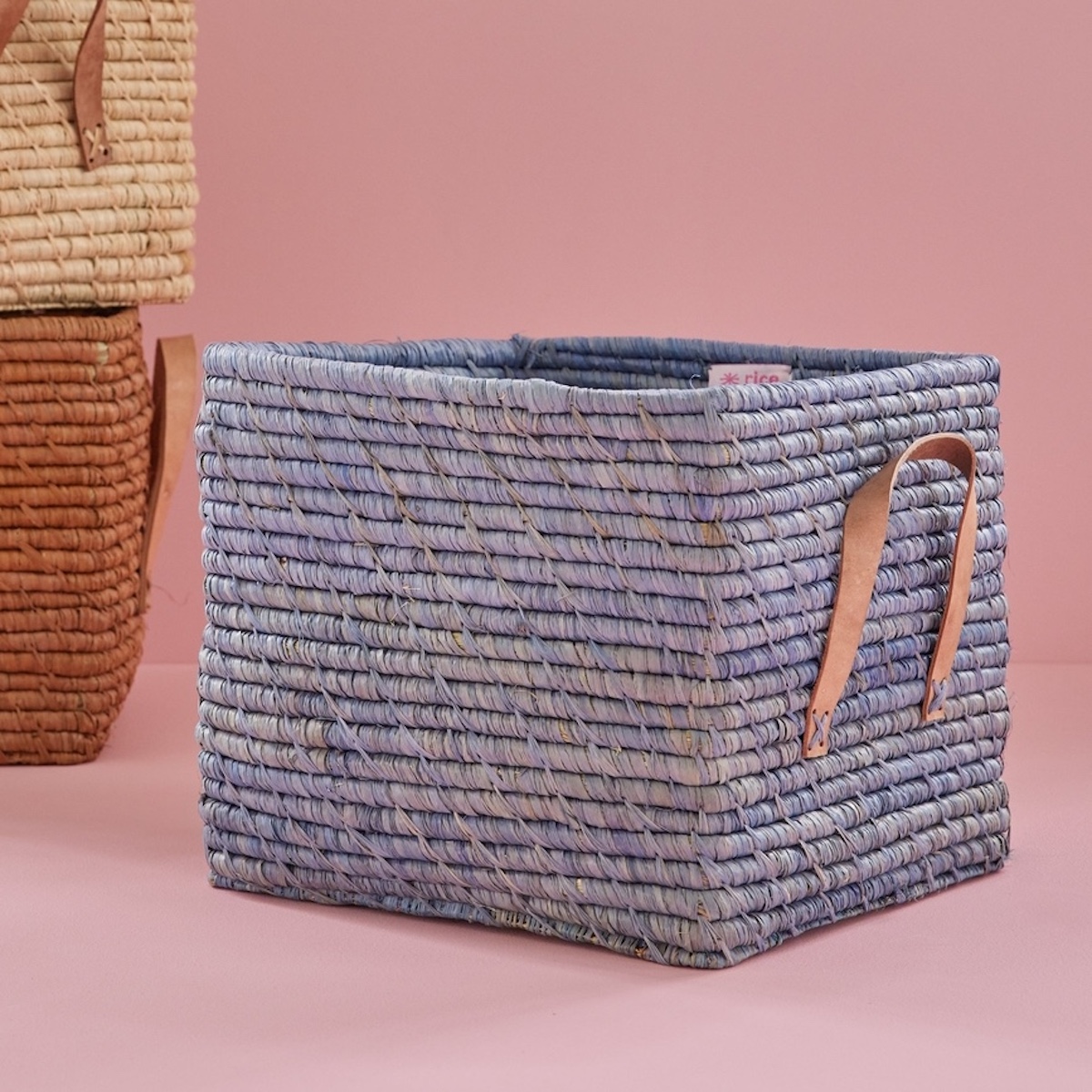 Panier de rangement Rice blue