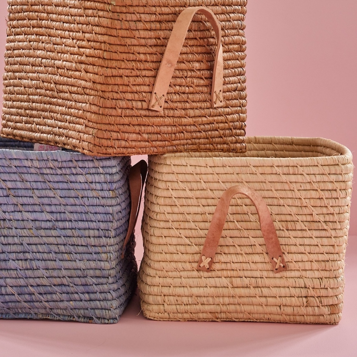 Panier de rangement Rice blue