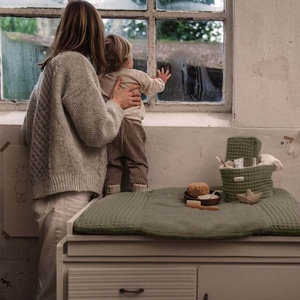 Panier de rangement wafel Antwerp Koeka moss