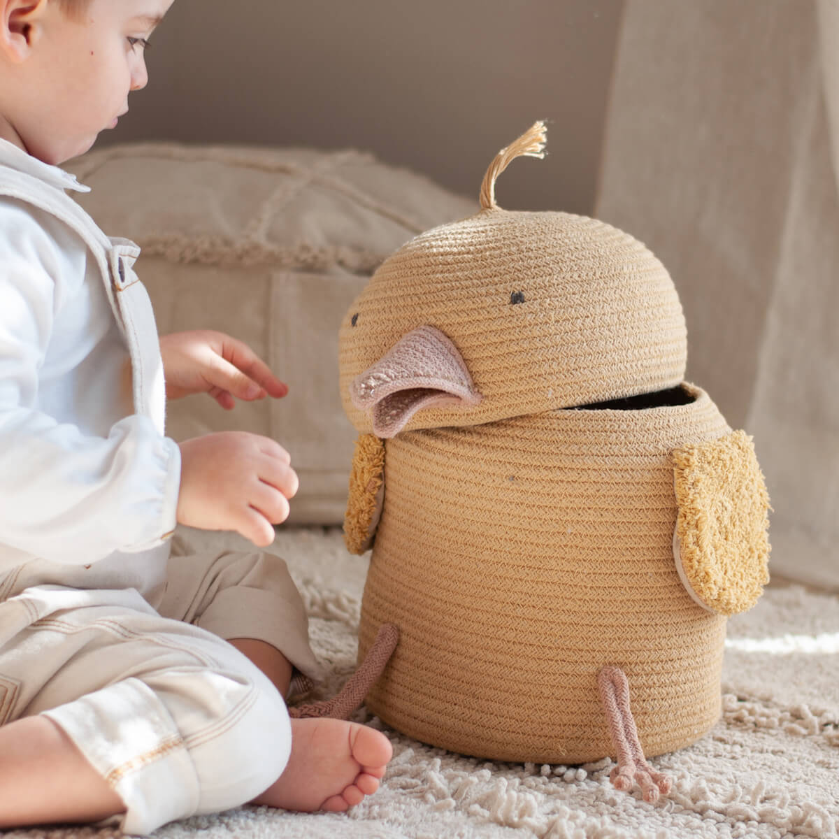 Panier de rangements 25x30cm CHARLIE CHICKEN Lorena Canals