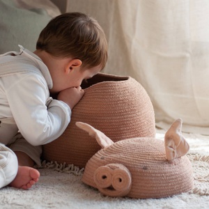 Panier de rangements 32x30cm PEGGY PIG Lorena Canals