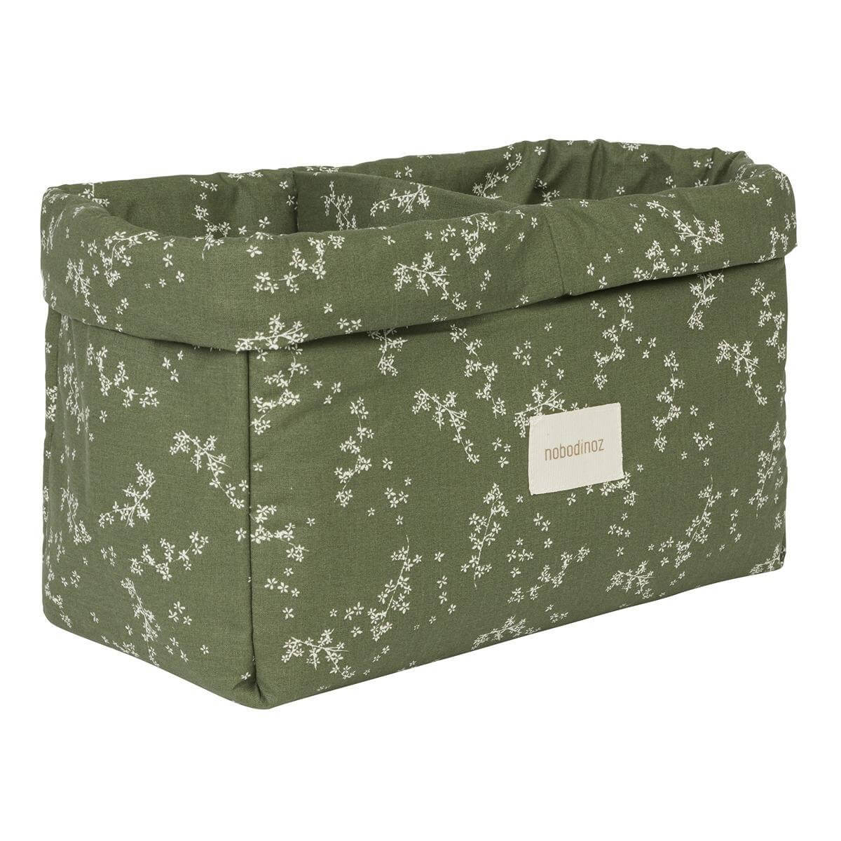 Panier de rangements deux compartiments STORIES Nobodinoz green jasmine