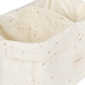 Panier de rangements deux compartiments STORIES Nobodinoz natural milky way