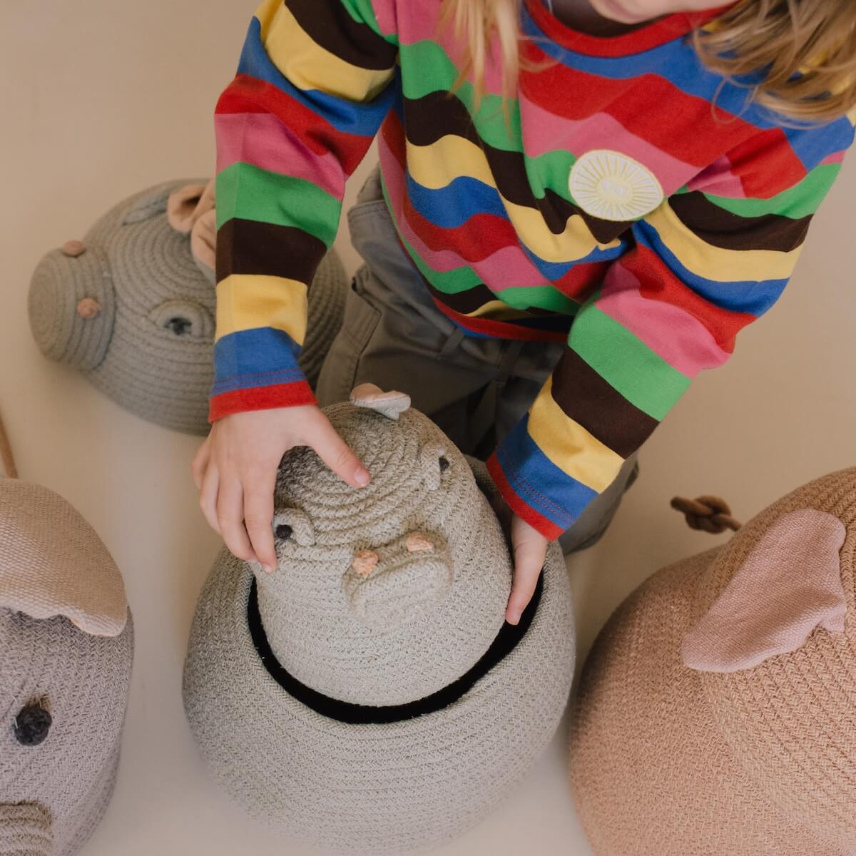 Panier de rangements Mini Henry the Hippo Lorena Canals
