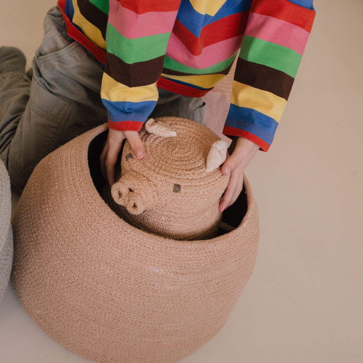Panier de rangements Mini Peggy the Pig Lorena Canals