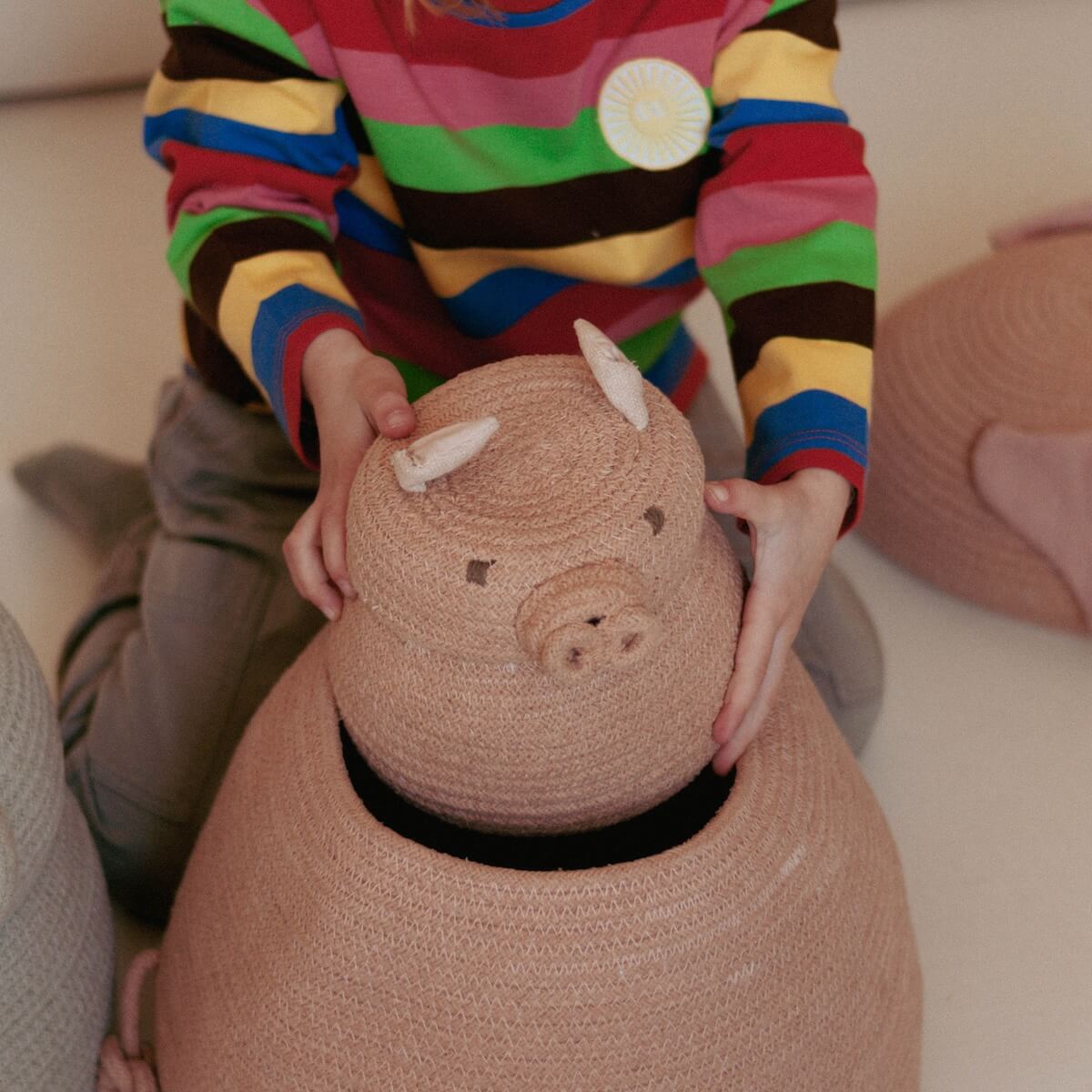 Panier de rangements Mini Peggy the Pig Lorena Canals