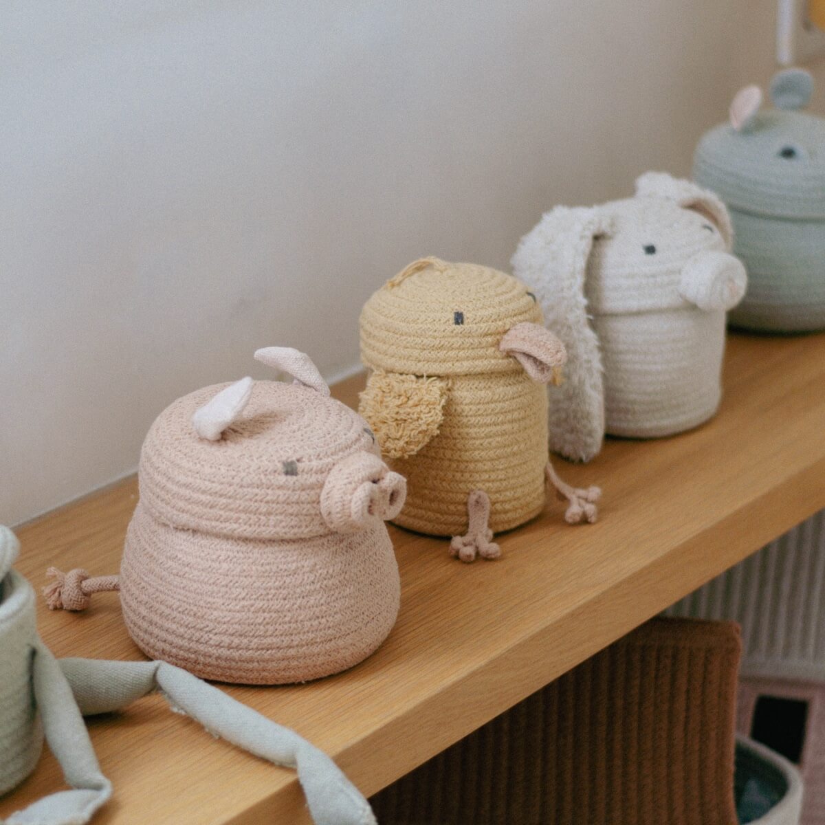 Panier de rangements Mini Peggy the Pig Lorena Canals