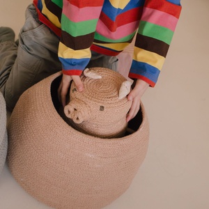 Panier de rangements Mini Peggy the Pig Lorena Canals