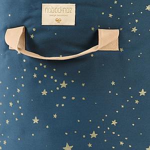 Panier rangement 60x42cm BAMBOO Nobodinoz gold stella-night blue