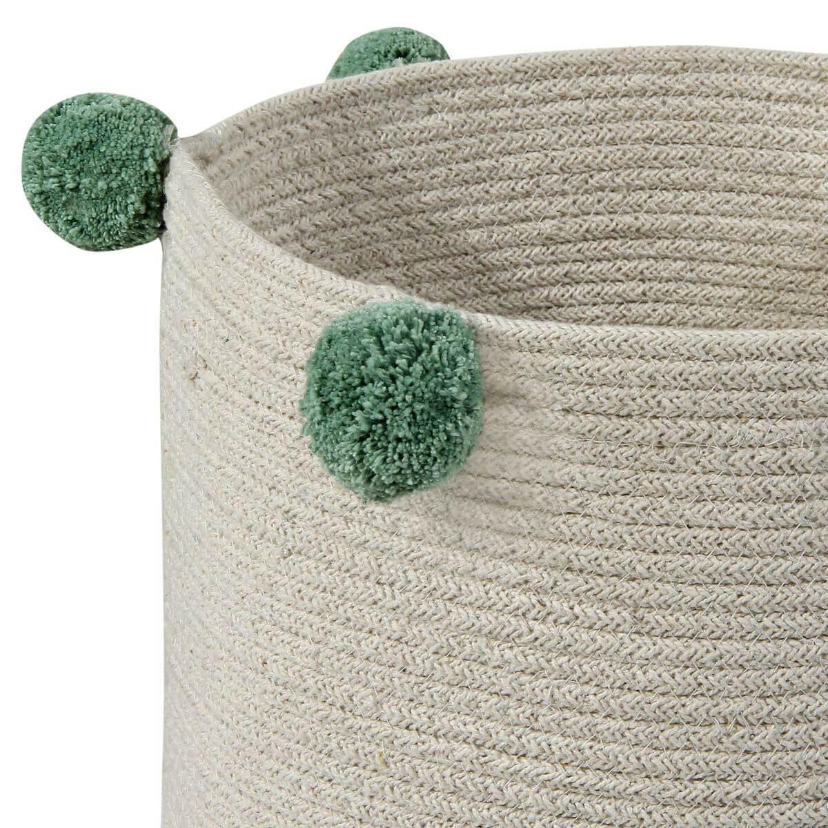 Panier rangement BUBBLY natura-green