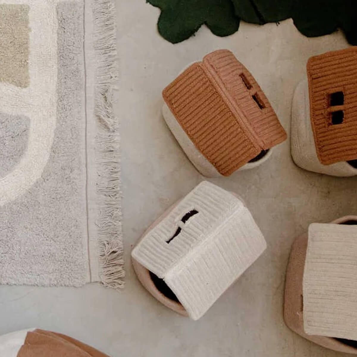 Panier rangement HOUSE Lorena Canals toffee