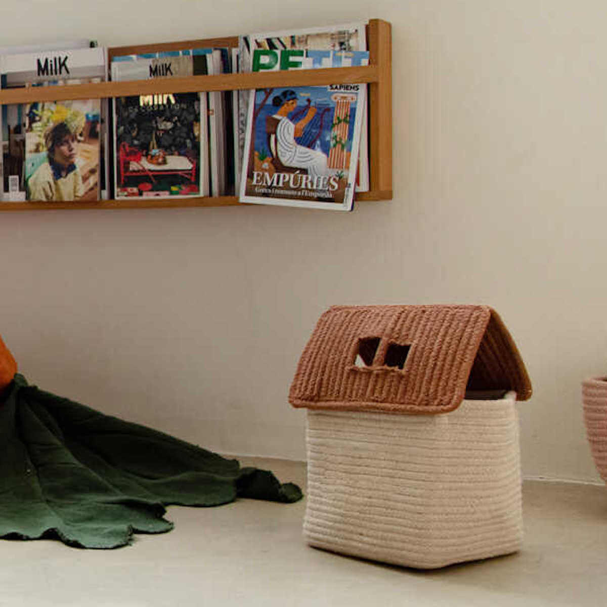 Panier rangement HOUSE Lorena Canals toffee