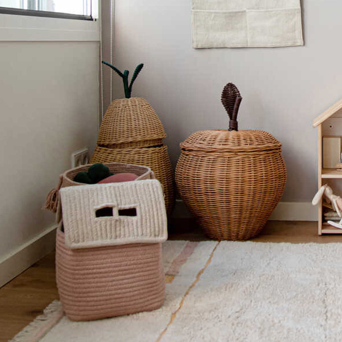 Panier rangement HOUSE VINTAGE Lorena Canals nude