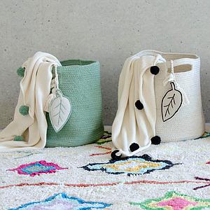 Panier rangement LEAF Lorena Canals green