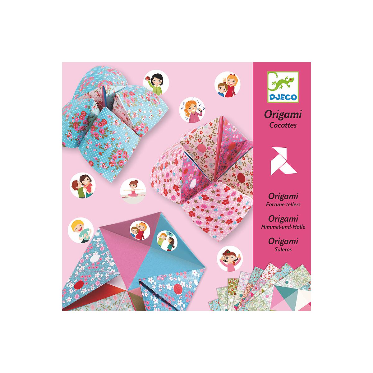 Papier Origamis COCOTTES À GAGES - FLEURS Djeco