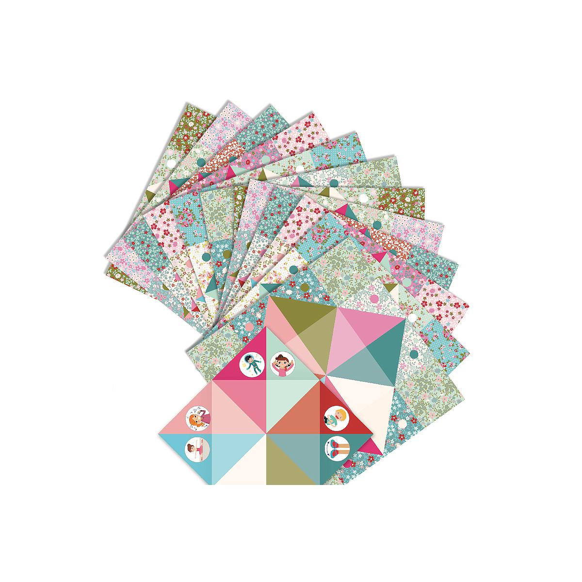 Papier Origamis COCOTTES À GAGES - FLEURS Djeco