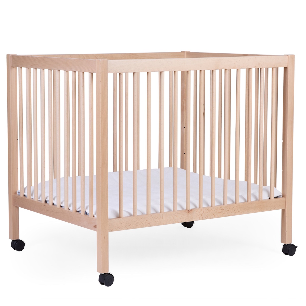 Parc 75x95cm avec roues Childhome hêtre naturel