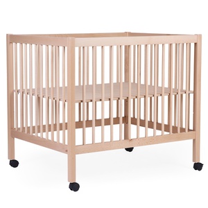 Parc 75x95cm avec roues Childhome hêtre naturel