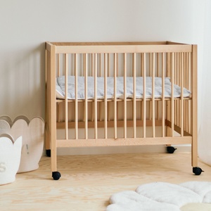 Parc 75x95cm avec roues Childhome hêtre naturel