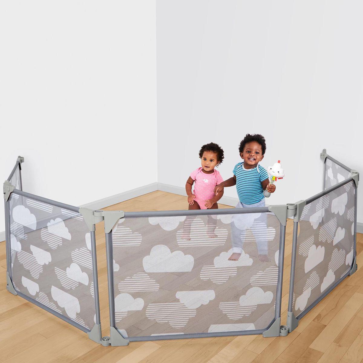 Parc de jeux convertible CLOUDS Skip Hop Grey