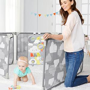 Parc de jeux convertible CLOUDS Skip Hop Grey