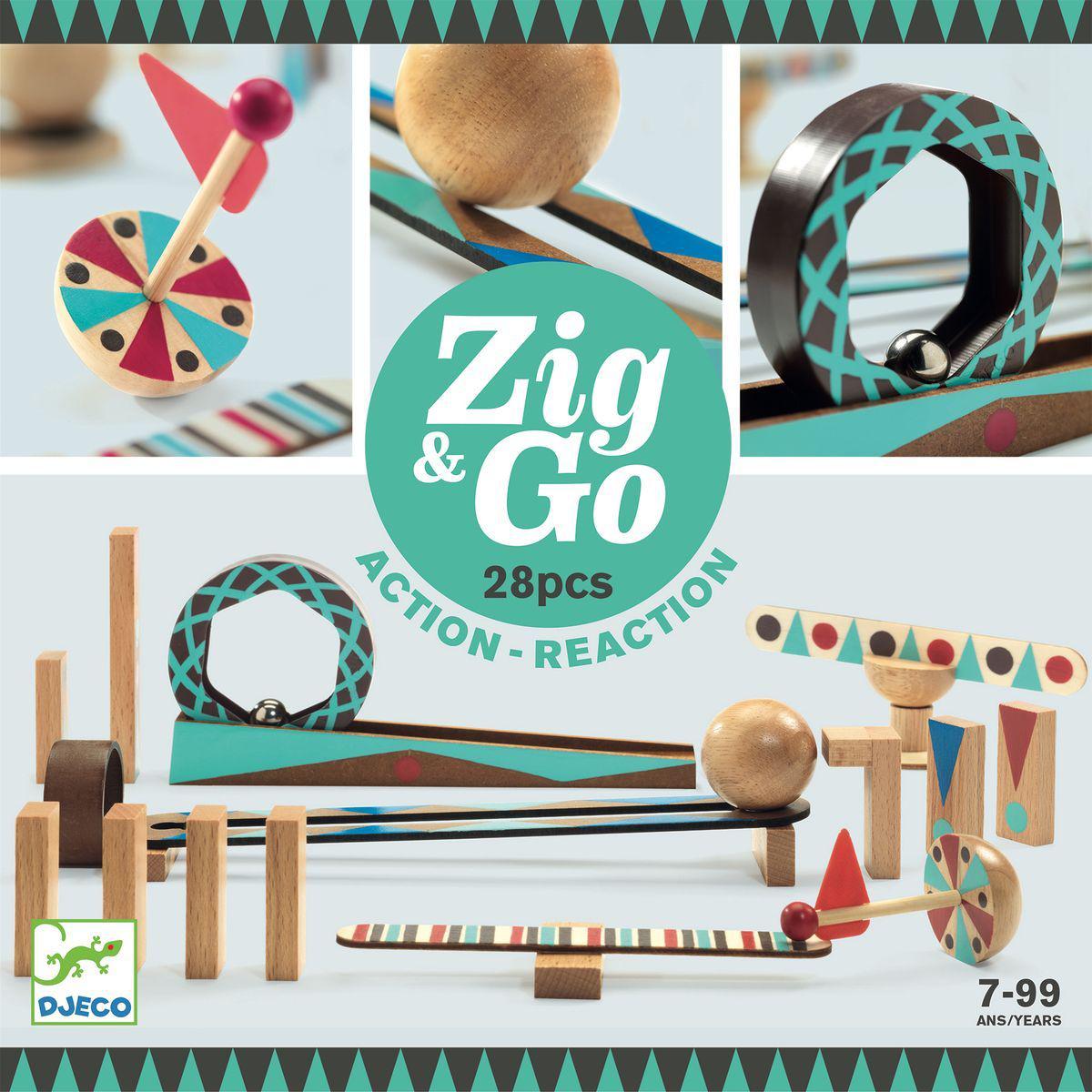 Parcours de domino 28pces ZIG & GO Djeco