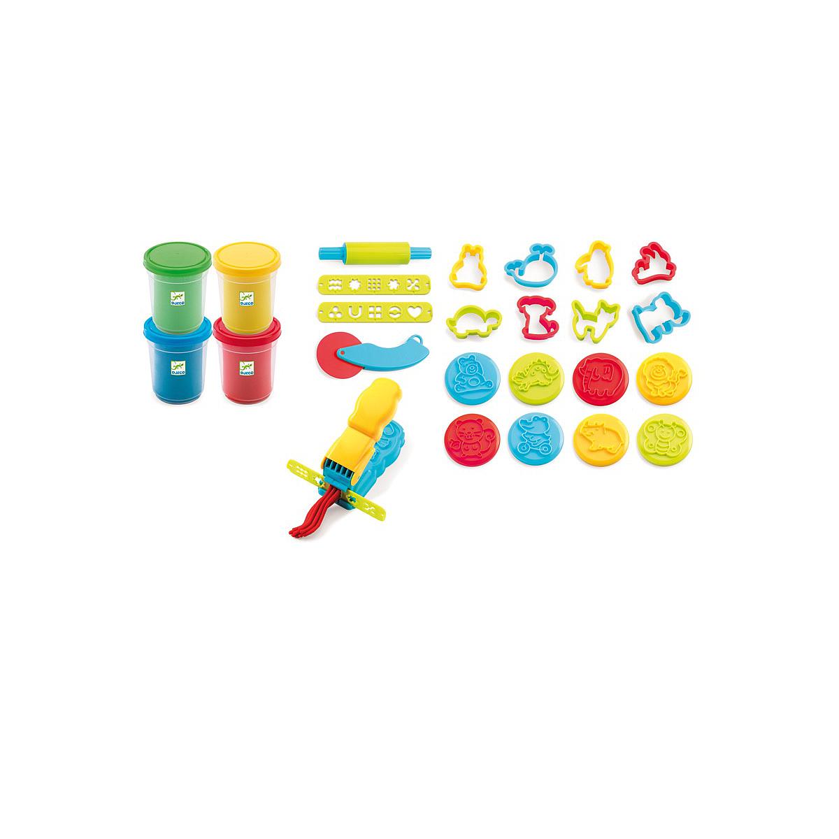 Pâte à modeler et 21 outils Djeco