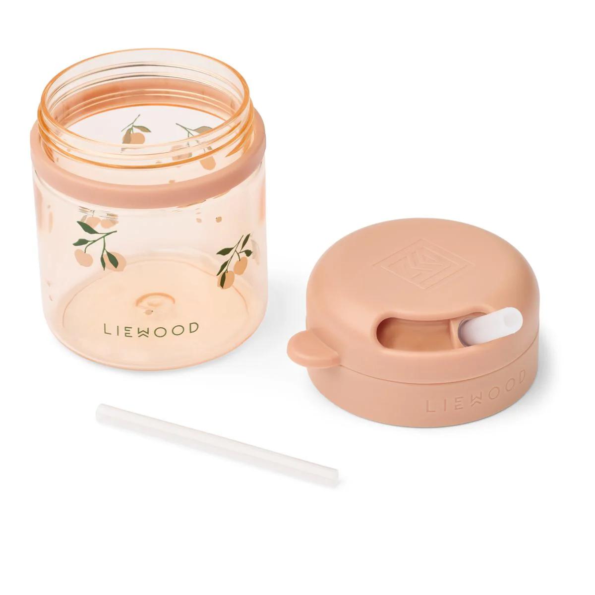 Pavia Tritan Straw Cup 280ml Liewood Peach / Sea shell
