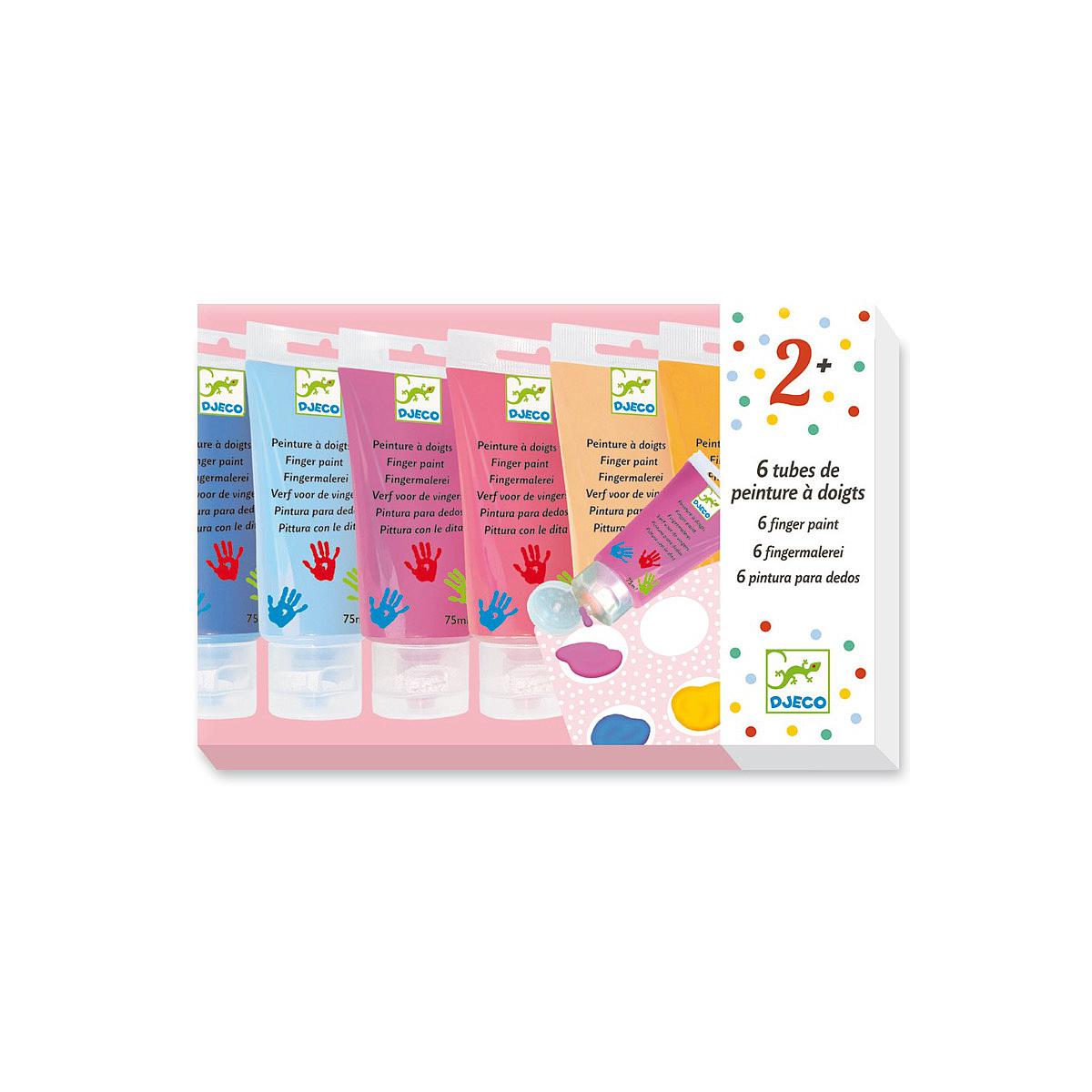 Peinture à doigts sweet Set de 6 LES COULEURS POUR LES PETITS Djeco