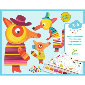 Peinture LA FAMILLE RENARD Djeco