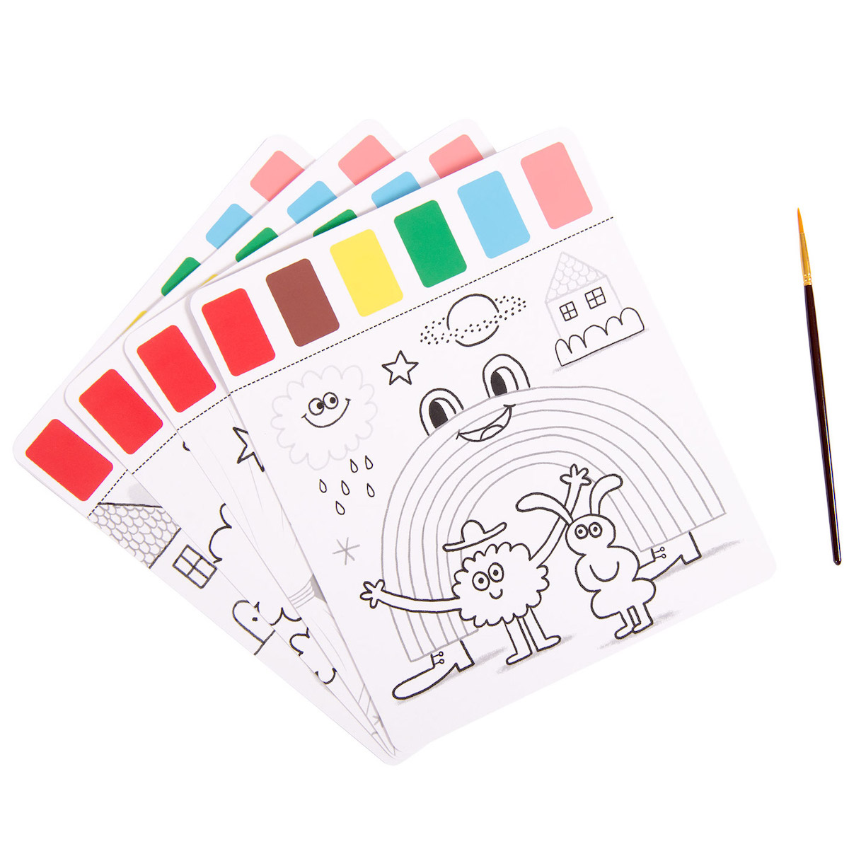 Peinture palette magique LES SCHMOUKS Moulin Roty