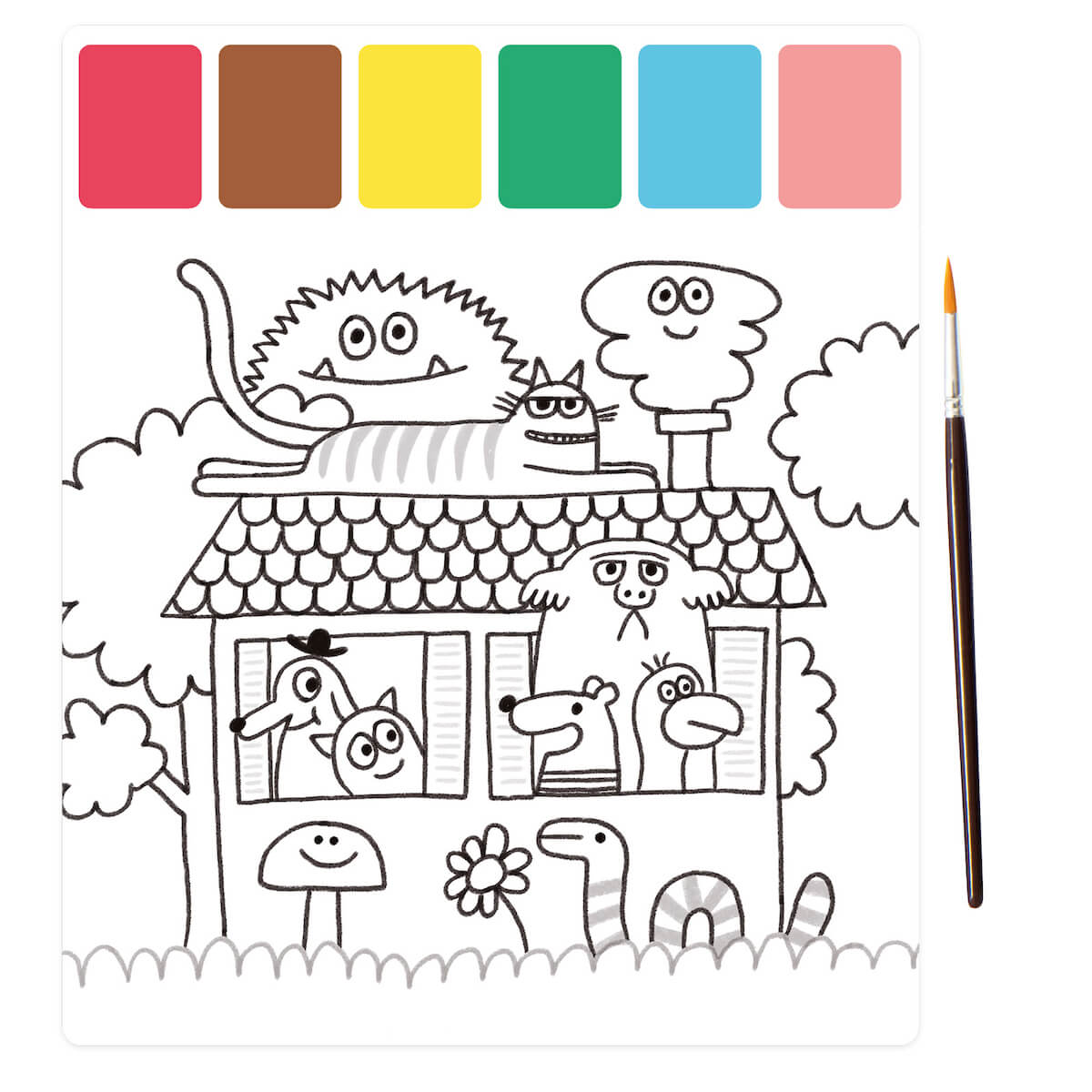 Peinture palette magique LES SCHMOUKS Moulin Roty